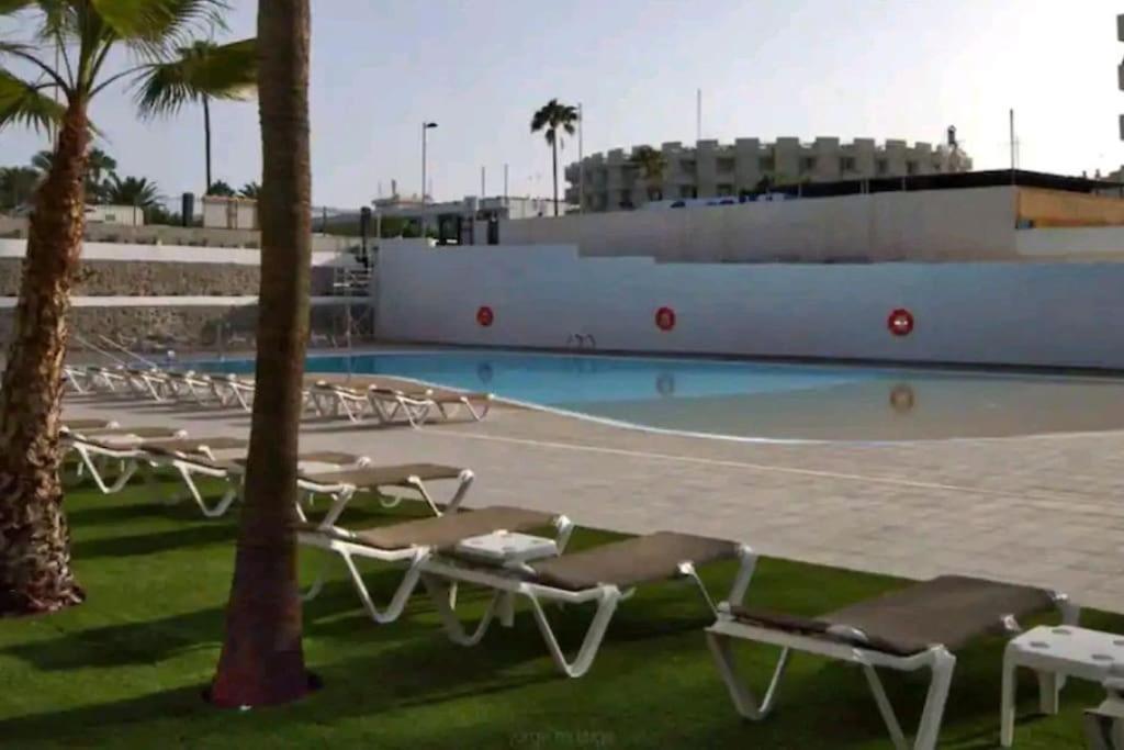 Ferienwohnung Acogedor Octavo Habitat Maspalomas  Exterior foto